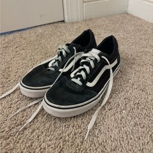 Vans Black and White Youth Shoes